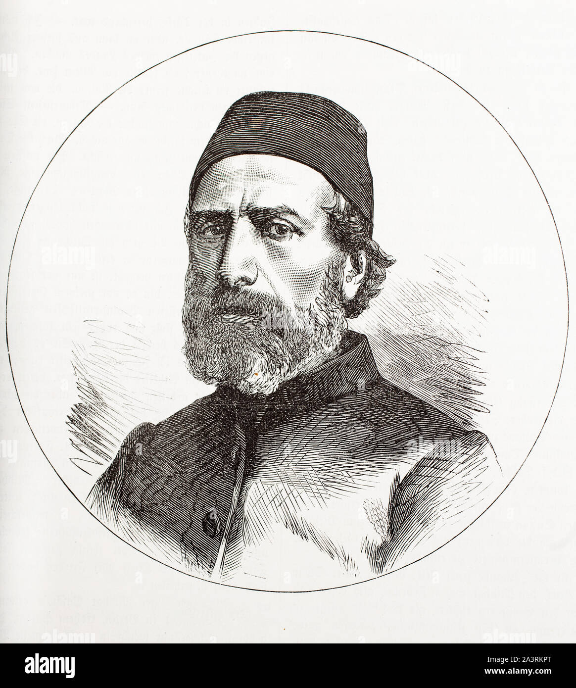 Ibrahim Edhem Pasha (1819-1893), homme d'un grand vizir ottoman entre 5 février 1877 et 11 janvier 1878 Banque D'Images