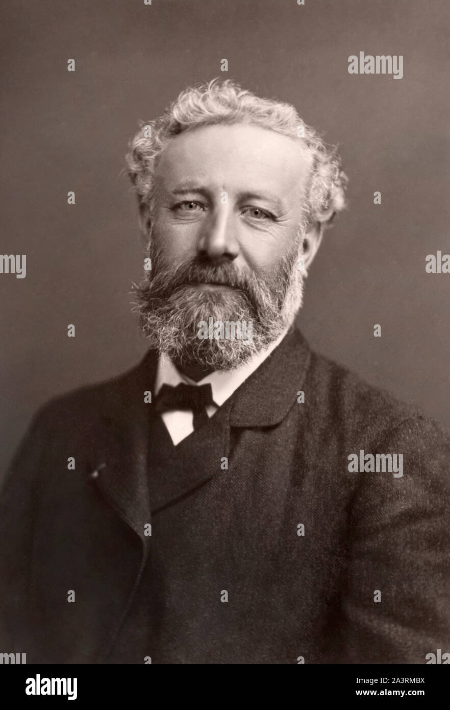 Jules Gabriel Verne (1828 - 1905) était un romancier, poète et dramaturge. Banque D'Images