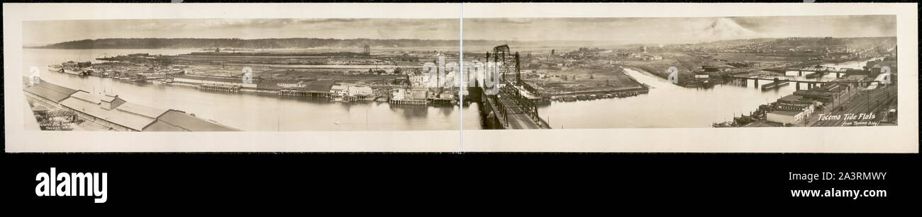 Tacoma tide appartements de Tacoma Bldg Banque D'Images