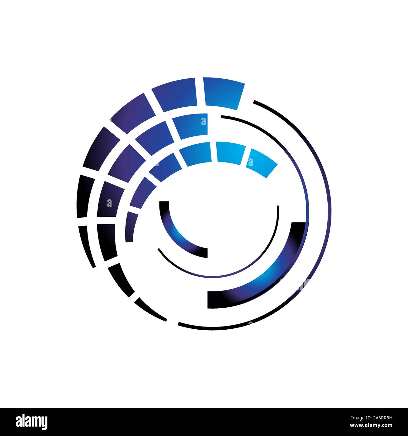 La technologie de signalisation numérique icône logo tech élément du vecteur illustration Illustration de Vecteur