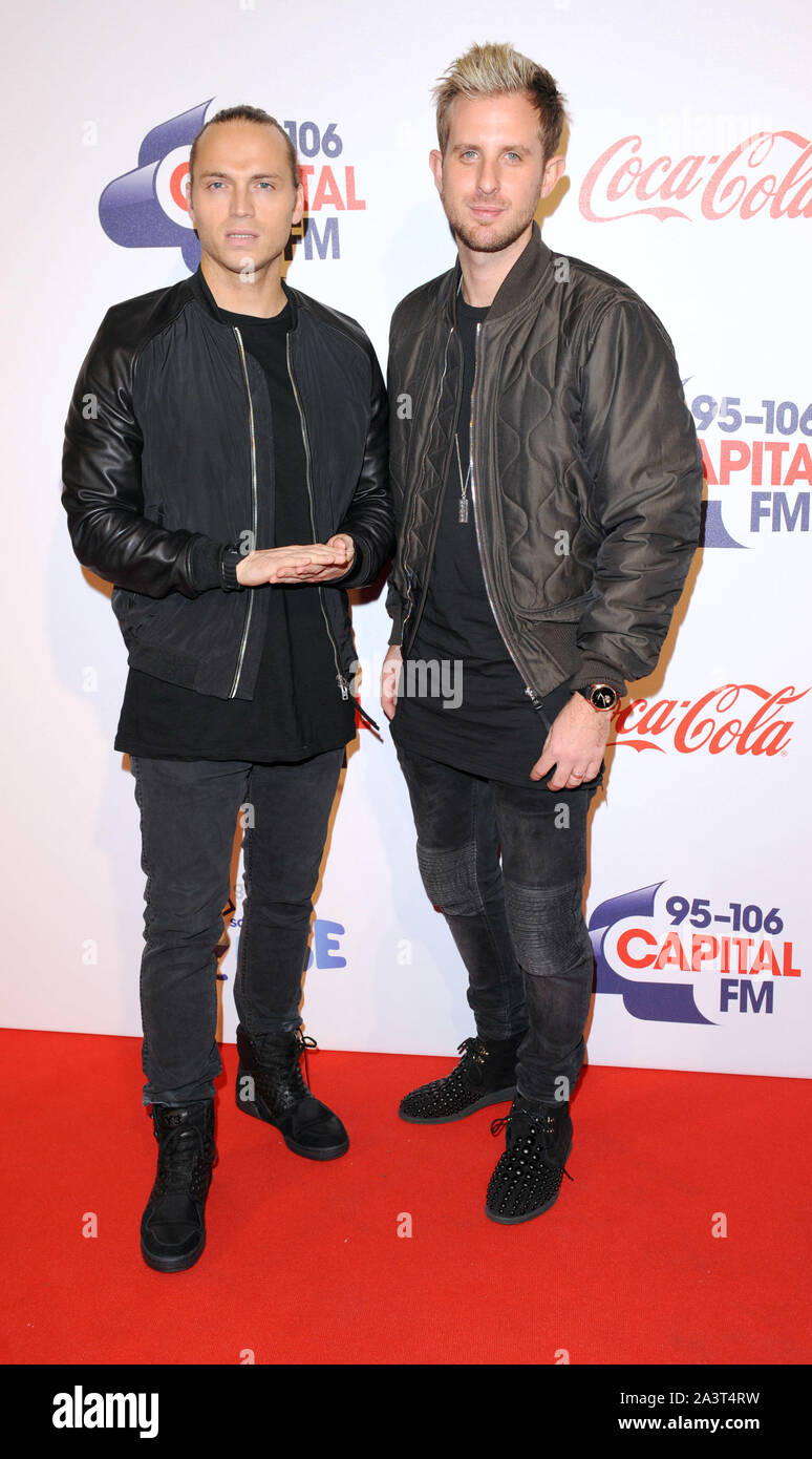 La photo doit être crédité ©Kate Green/Alpha Press 079965 06/12/2015 Sigma, Joe Lenzie et Cameron Edwards au Jingle Bell Ball 2015 capitales au London O2 Arena Banque D'Images