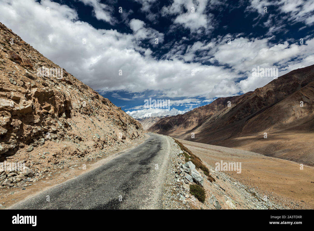 Route en Himalaya Banque D'Images