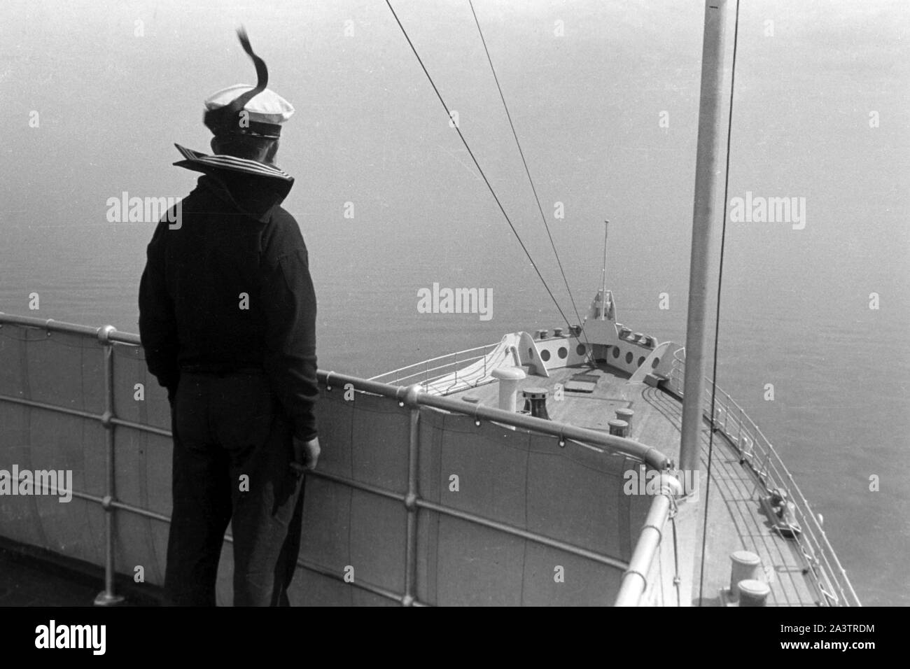 Un deck der Kaiser, Seedienst Ostpreußen, 1934-1939. À bord du Kaiser, le Service naval est de la Prusse, 1934-1939. Banque D'Images