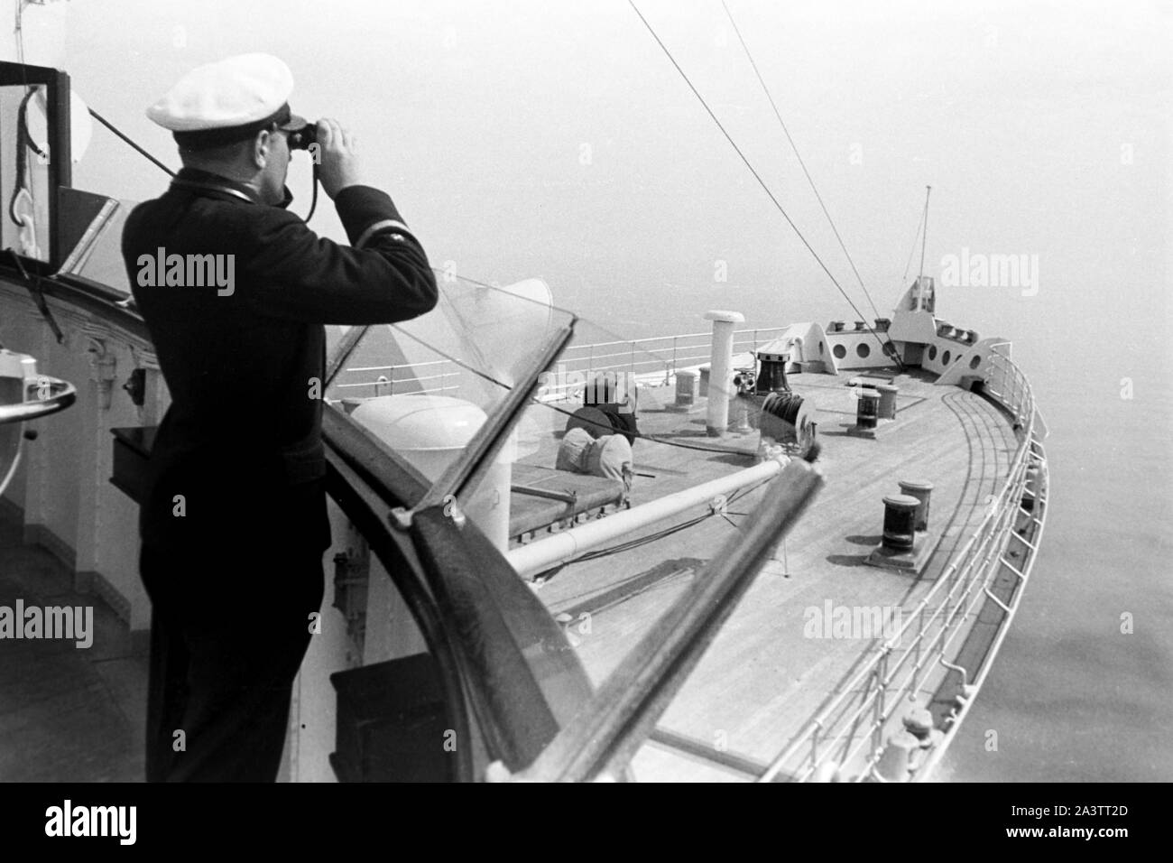 Un deck der Kaiser, Seedienst Ostpreußen, 1934-1939. À bord du Kaiser, le Service naval est de la Prusse, 1934-1939. Banque D'Images