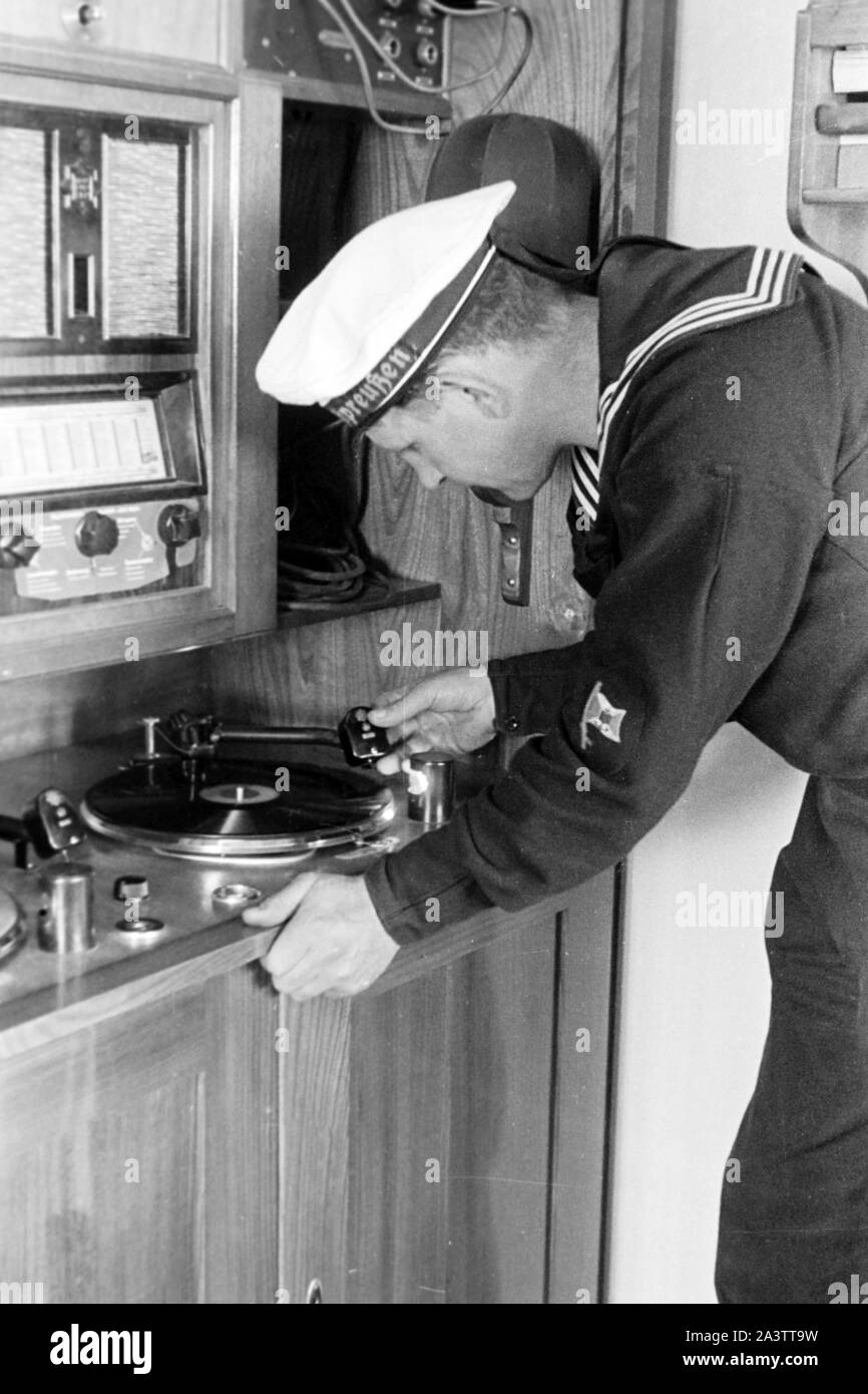 Un deck der Kaiser, Seedienst Ostpreußen, 1934-1939. À bord du Kaiser, le Service naval est de la Prusse, 1934-1939. Banque D'Images