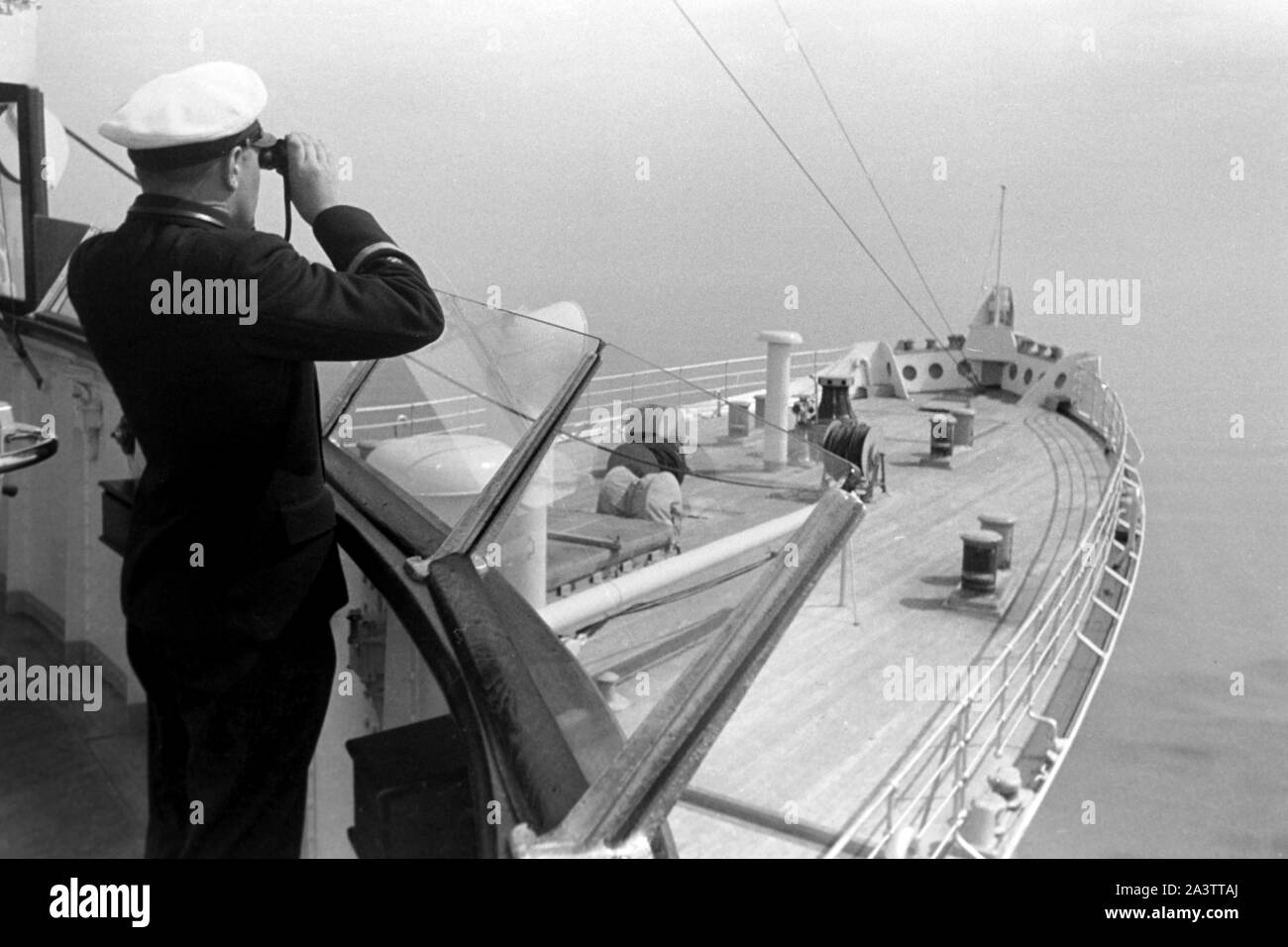 Un deck der Kaiser, Seedienst Ostpreußen, 1934-1939. À bord du Kaiser, le Service naval est de la Prusse, 1934-1939. Banque D'Images