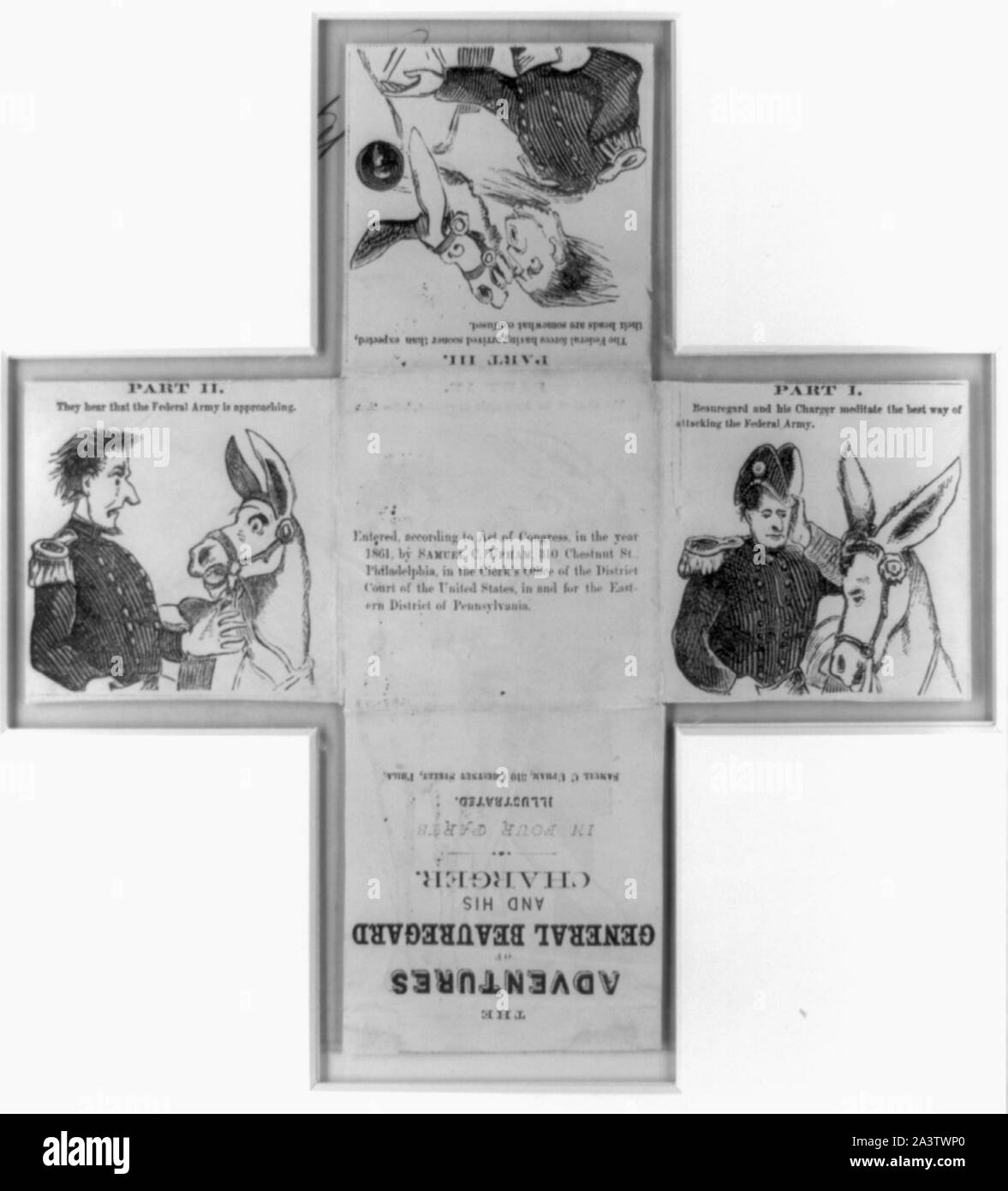 Les aventures du Général Beauregard et son chargeur de batterie--en quatre parties Banque D'Images