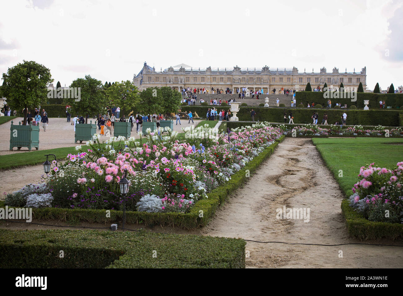 Palais de Versailles avec son jardin et l'environnement.site du patrimoine mondial de l'UNESCO Banque D'Images