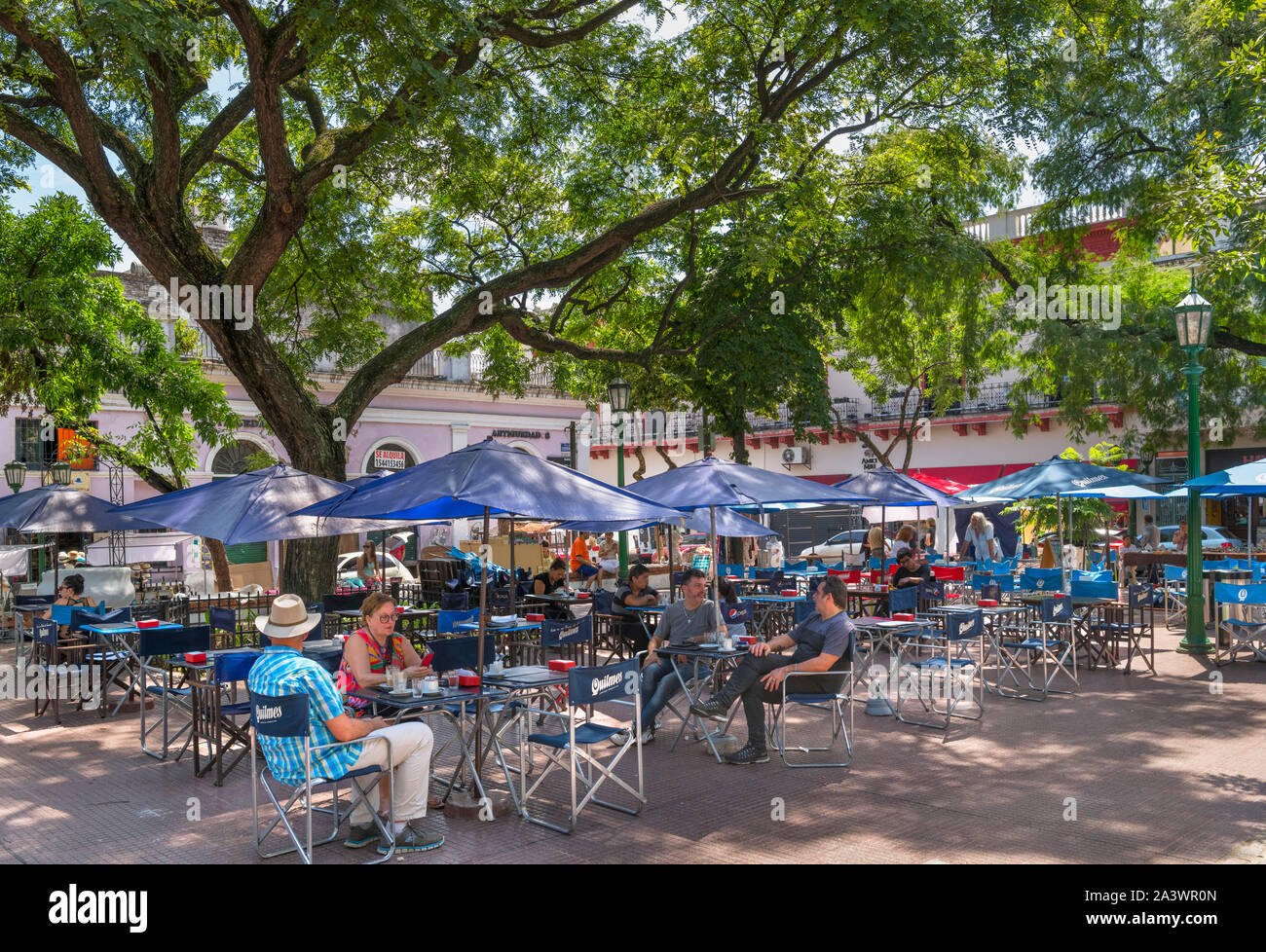 Cafe de la Plaza Dorrego, San Telmo, Buenos Aires, Argentine, Amérique du Sud Banque D'Images