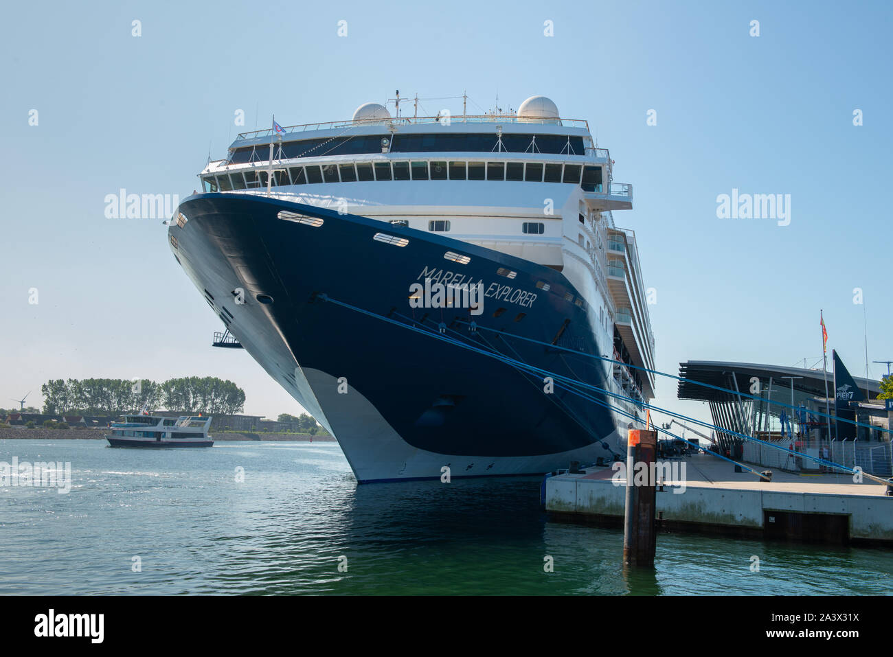 Marella bateau de croisière dans le port de de Warnemunde Banque D'Images