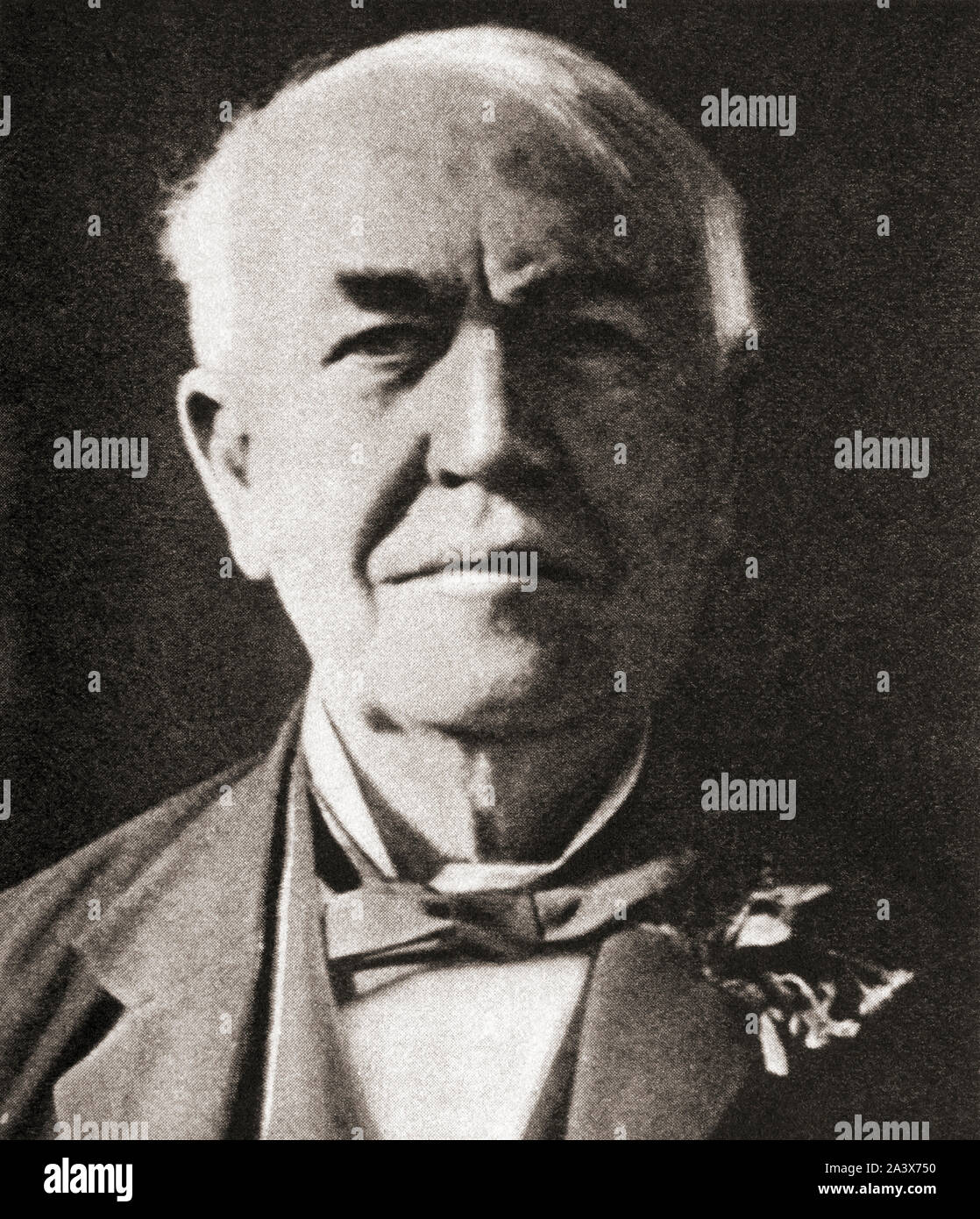 Thomas Alva Edison, 1847 - 1931. L'inventeur américain et homme d'affaires. À partir de la cérémonie du siècle, publié en 1934. Banque D'Images