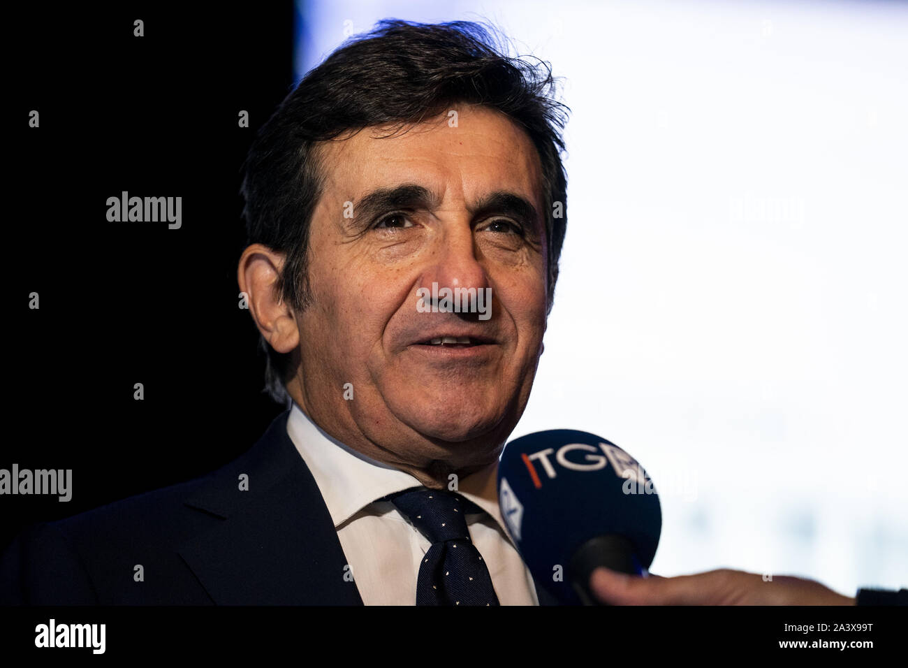 Trento, Italie. 10 Oct, 2019. RCS MediaGroup le président URBANO CAIRO assiste à '' 'Le Festival dello Sport' à Trento, Italie. Credit : James/Gasperotti ZUMA Wire/Alamy Live News Banque D'Images