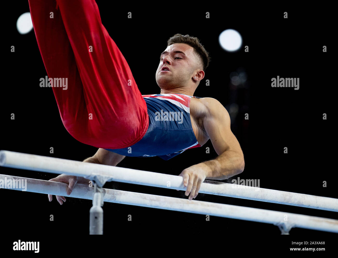 9 octobre 2019 Stuttgart, Allemagne Giamni Regini-Moran Gymnastique Championnat du Monde (GBR) Banque D'Images