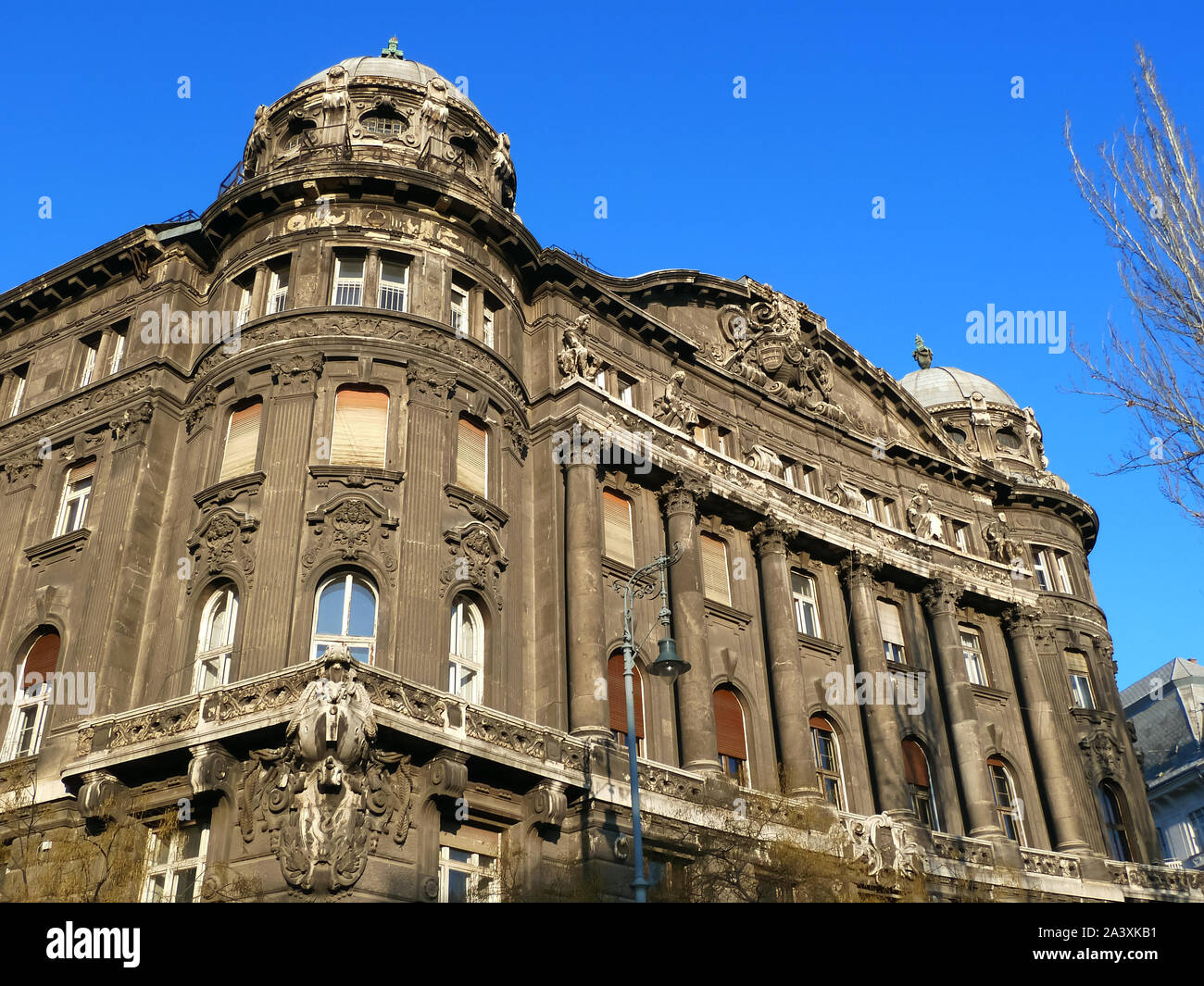 En s'appuyant sur la place de la liberté, 5ème arrondissement, Budapest, Hongrie, Europe, Magyarország Banque D'Images