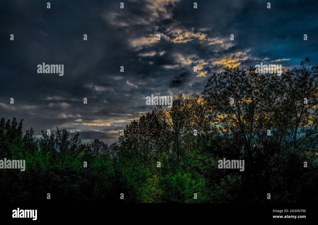 Ciel du soir Banque D'Images