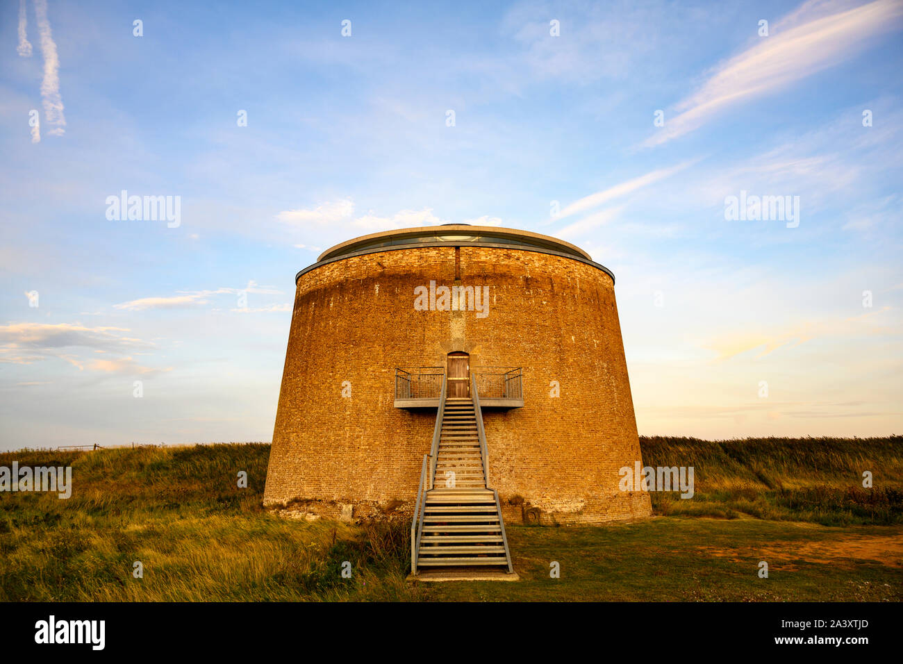 La tour Martello Y Bawdsey UK Suffolk Banque D'Images