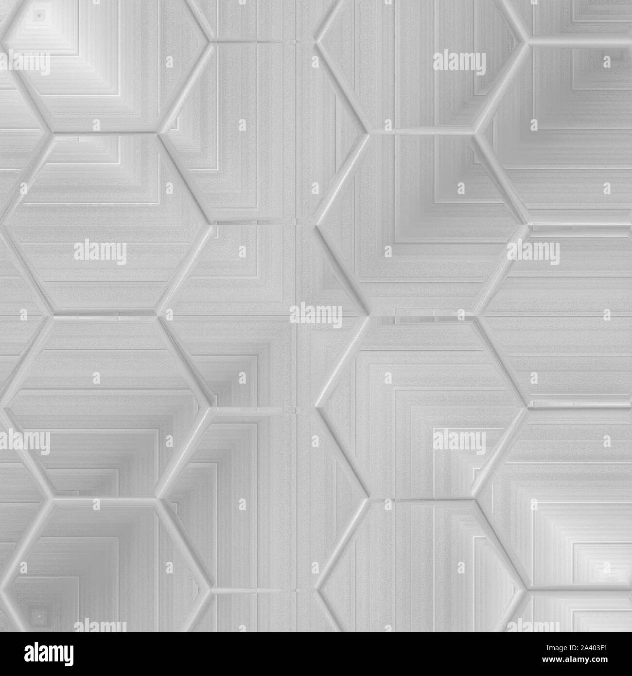 Hexagone ou différentes formes géométriques à l'arrière-plan Banque D'Images
