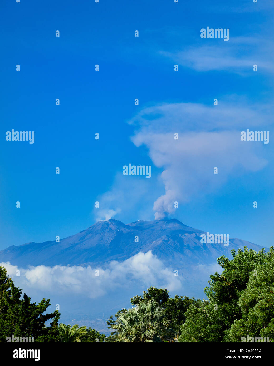 Le mont Etna, Sicile Banque D'Images