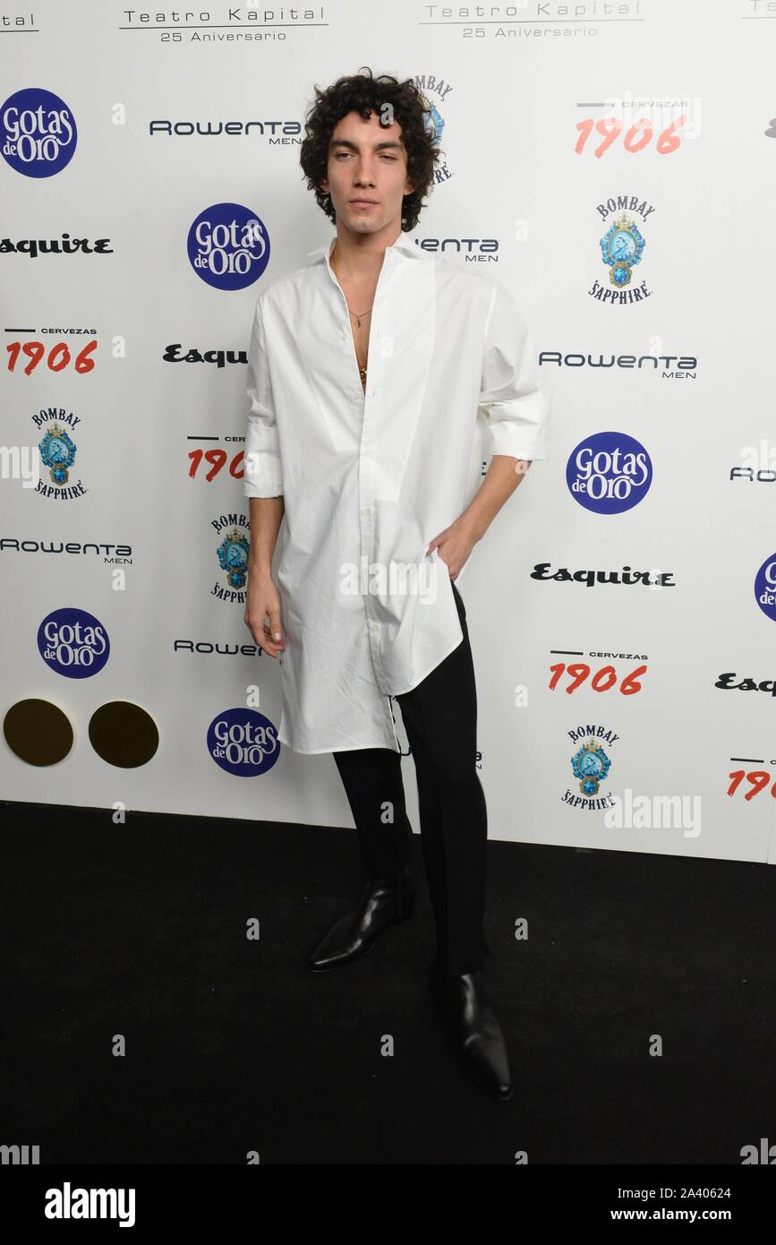 Madrid, Espagne. 10 Oct, 2019. Une séance de photos pour les hommes de l'année Esquire 2019 awards à Madrid le jeudi 10 octobre 2019. Credit : CORDON PRESS/Alamy Live News Banque D'Images