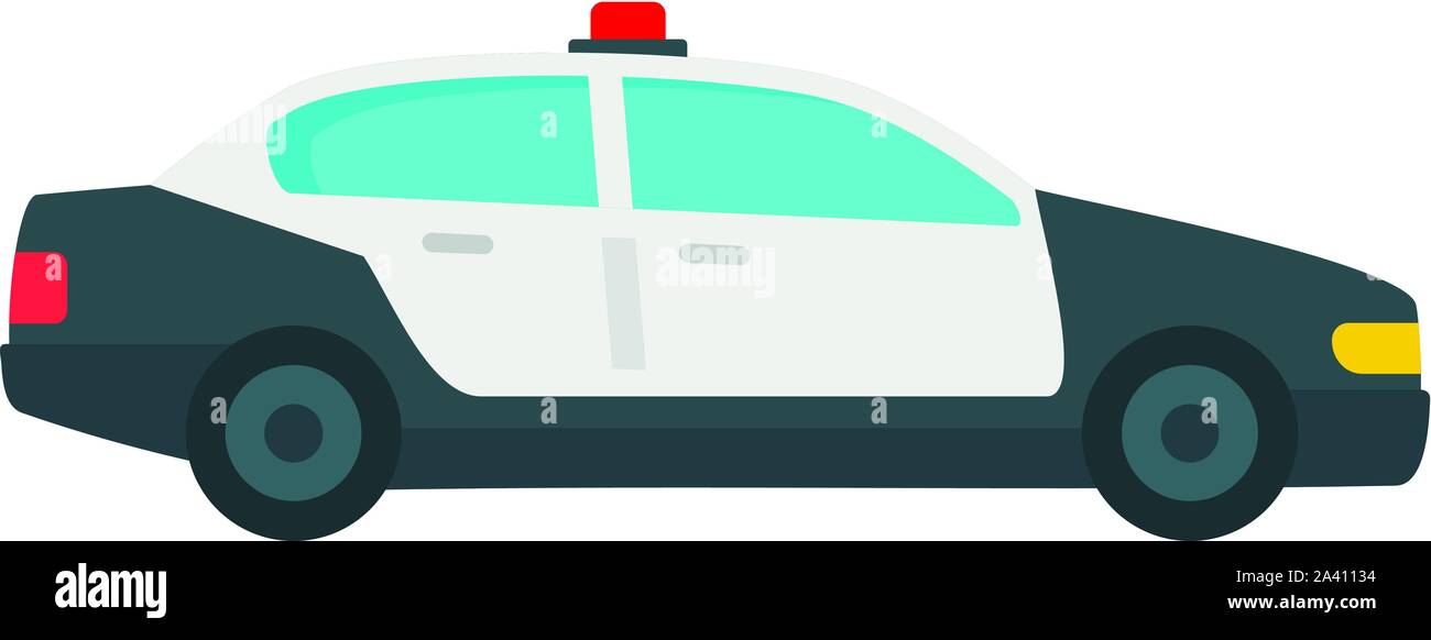 L'icône de voiture de patrouille de police. Télévision illustration de ...