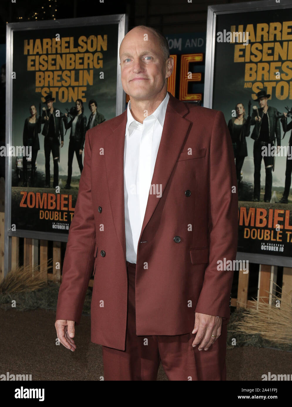 Los Angeles, USA. 10 Oct, 2019. Woody Harrelson. Première mondiale de Sony Pictures' 'Zombieland : double robinet" tenue au Regency Village Theatre. Crédit photo : PMA/AdMedia /MediaPunch MediaPunch Crédit : Inc/Alamy Live News Banque D'Images