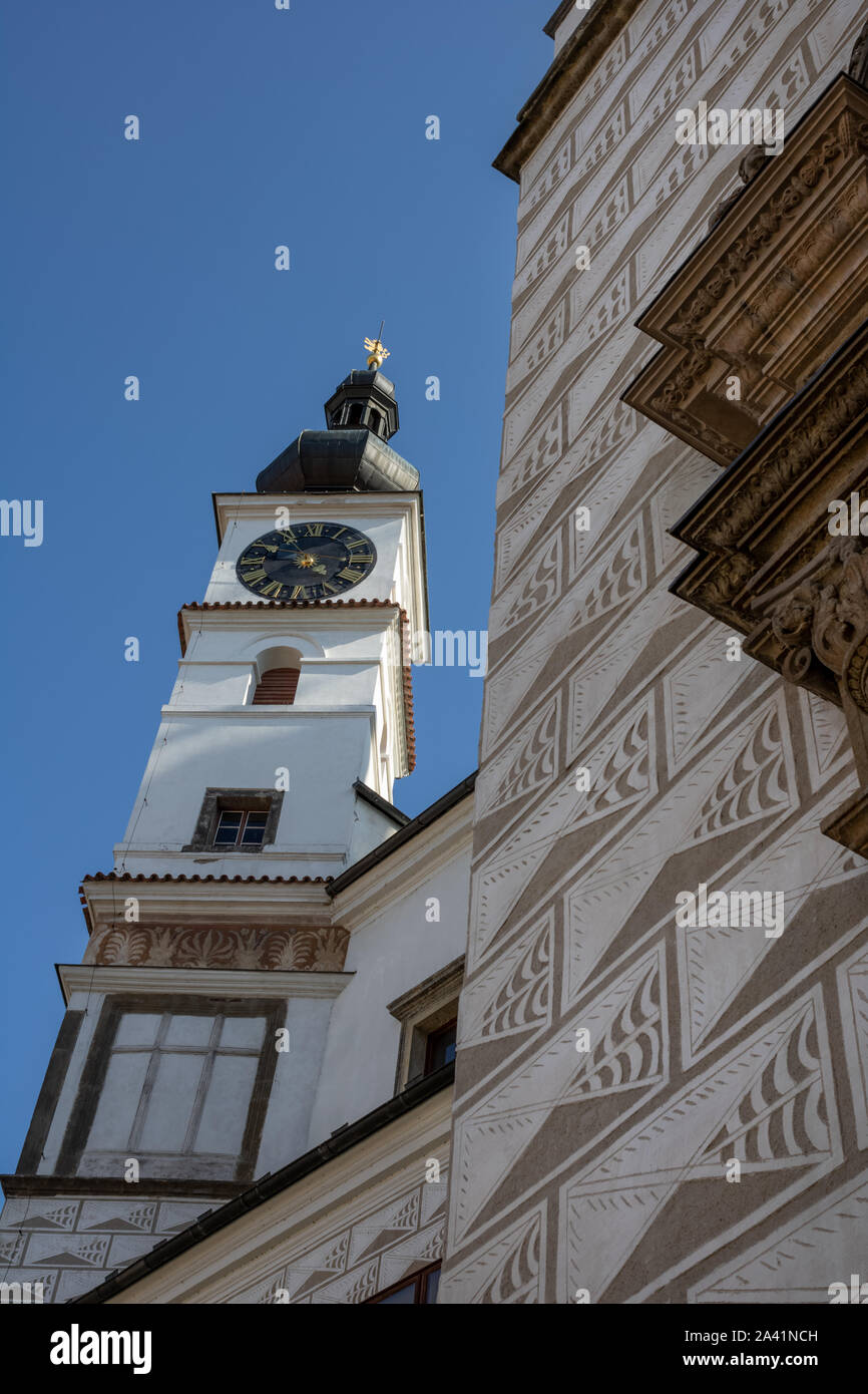 Détail de la château de Pardubice (Zamek), Pardubice, République tchèque. Banque D'Images