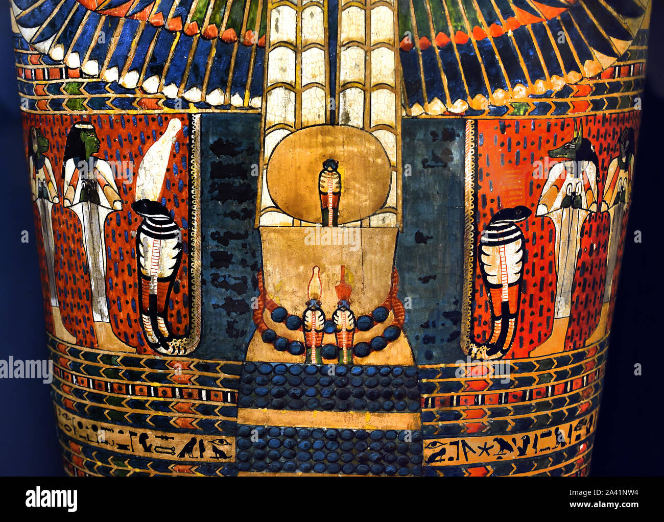 Imeneminet couvercle Coffin - Troisième période intermédiaire, 1069 - 664 avant J.-C., l'Égypte, l'Égyptien. Banque D'Images