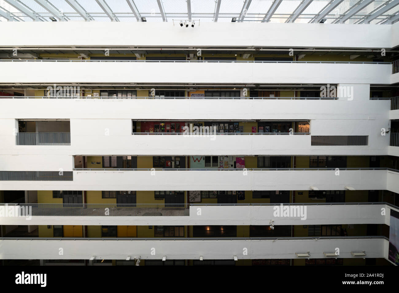 Intérieur du Jockey Club Creative Arts Center Jccac à Shek Kip Mei à Kowloon, Hong Kong. Banque D'Images