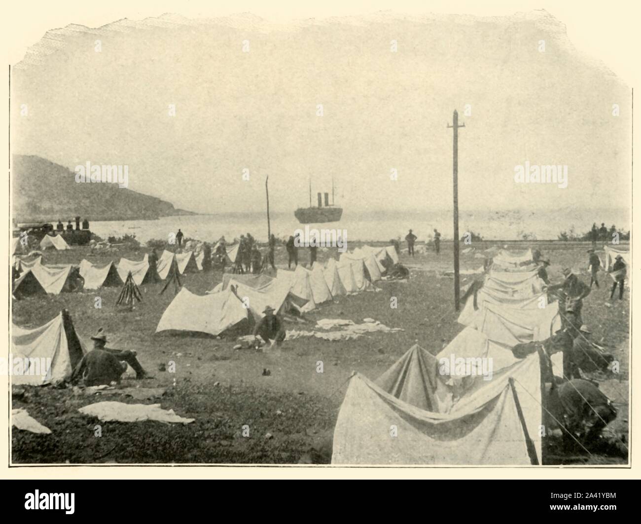 Bataille au sommet d'une colline Banque de photographies et d’images à