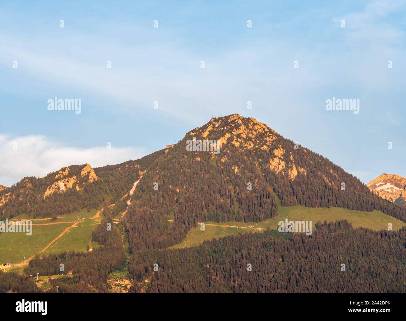 Vue de la Jenner dans les Alpes de Berchtesgaden Banque D'Images