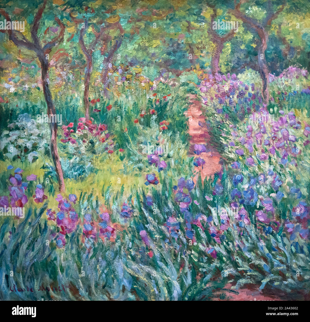 La peinture intitulée "L'artiste à Giverny" de Claude Monet (1840-1926), huile sur toile, 1900 Banque D'Images