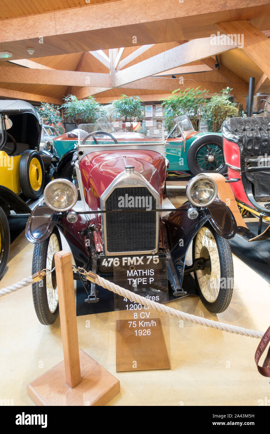 Musée de la voiture Loheac Banque D'Images