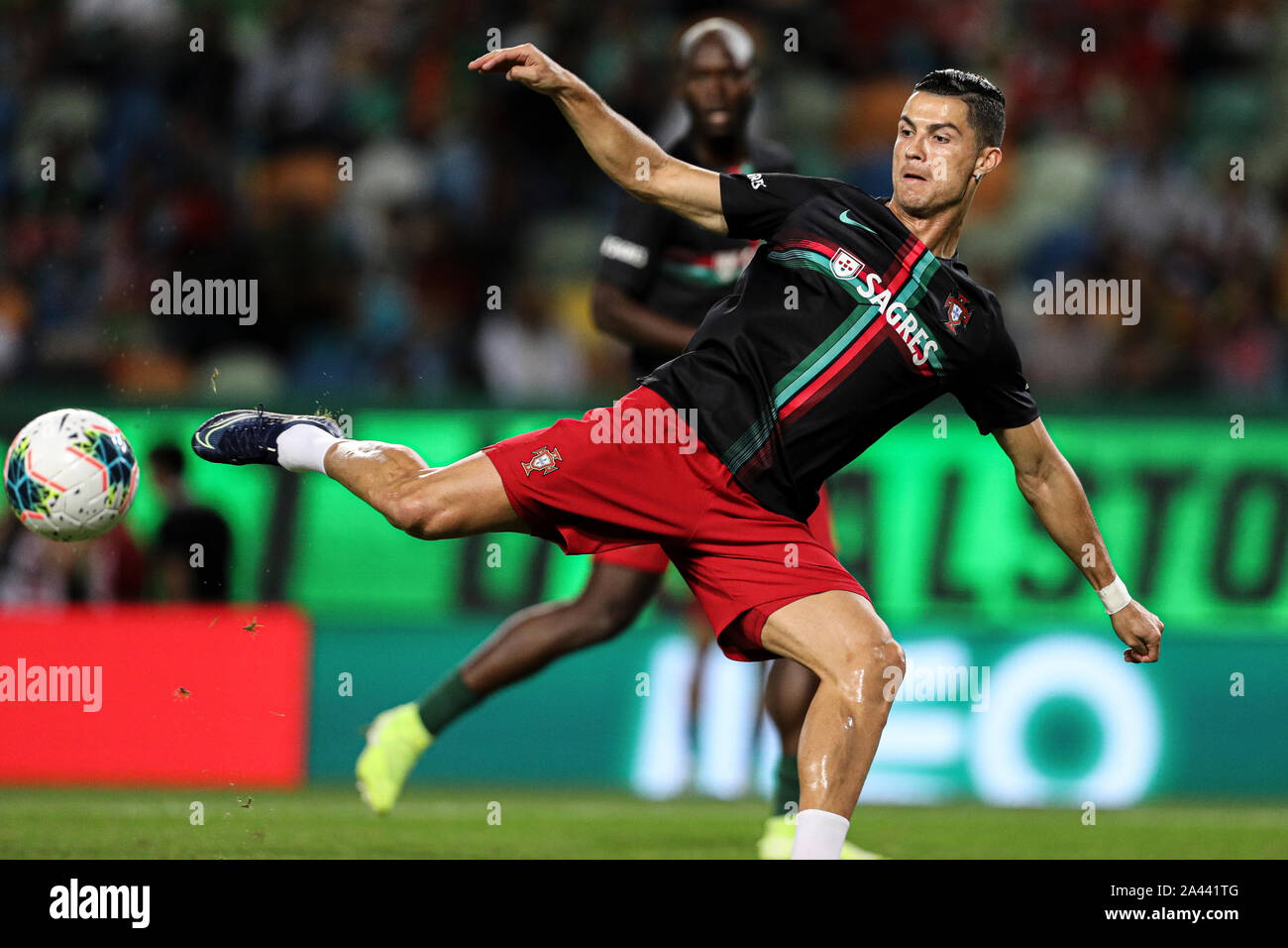 Cristiano Ronaldo du Portugal vu en action au cours de la ronde de qualification pour le championnat d'Europe 2020 match de football entre le Portugal contre le Luxembourg.(score final;Portugal 3:0 Luxembourg) Banque D'Images