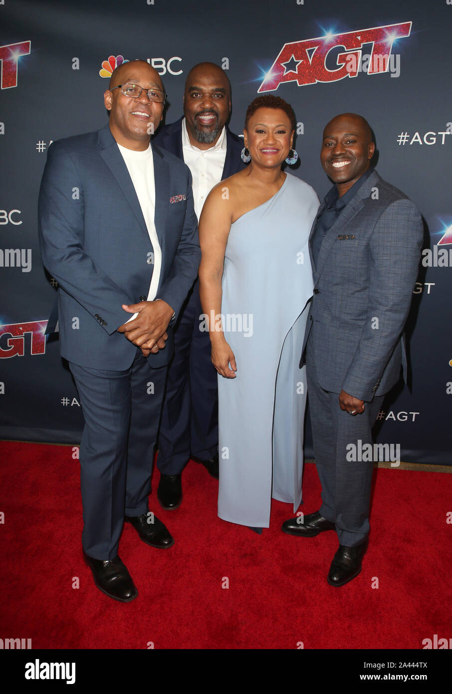 'America's Got Talent' saison 14 Live Show avec tapis rouge : les voix de Service Groupe A Capella Où : Hollywood, California, United States Quand : 11 Sep 2019 Credit : FayesVision/WENN.com Banque D'Images