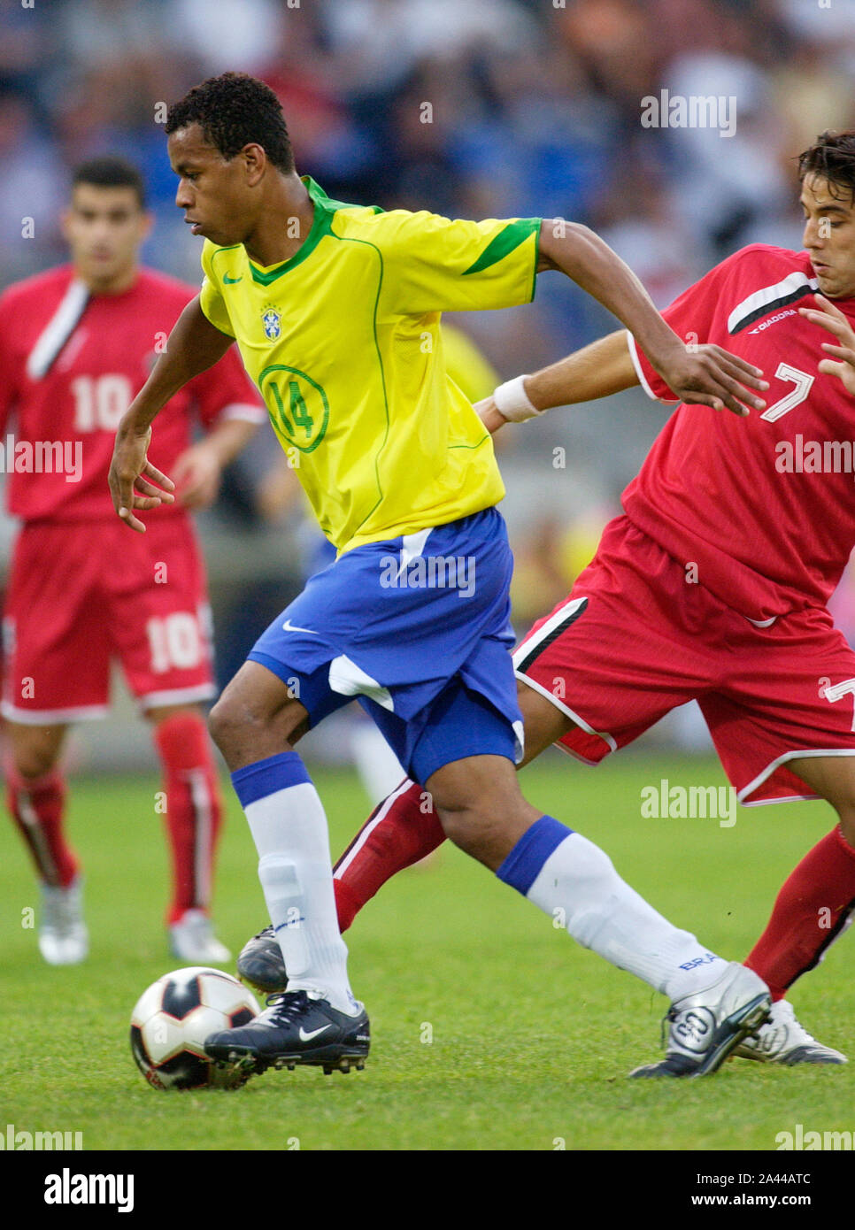 Stadium Tilburg (Pays-Bas), 21.06.2005, Football : Championnat du Monde Juniors de la FIFA, Brésil (BRA) contre la Syrie (SYR), EDCARLOS (BRA) Banque D'Images