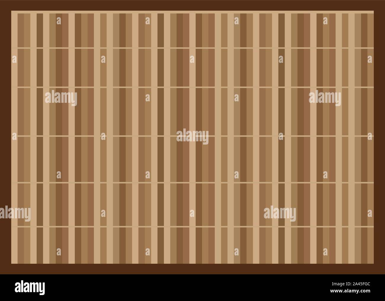 Tapis de bambou. Tableau asiatique est faite de bambou tressé. Japonais,  Chinois table cloth. Réglage de la table de repas. Eco friendly place  naturel mat.Vector Image Vectorielle Stock - Alamy