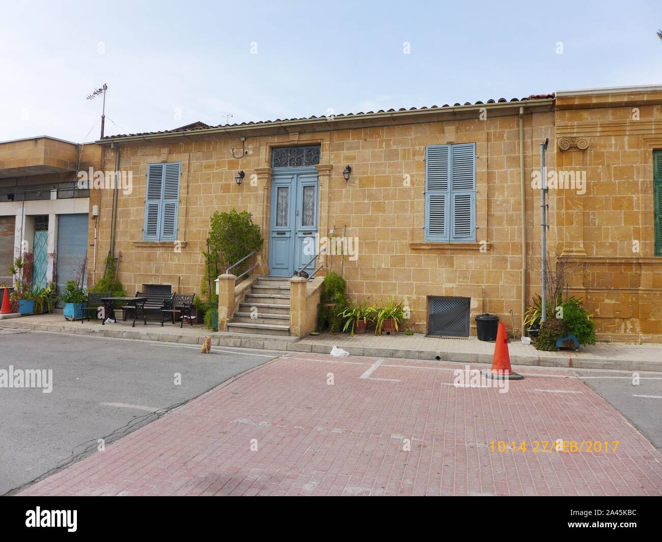 La ligne verte à Nicosie, Chypre entre libre et turcs parties occupées Banque D'Images