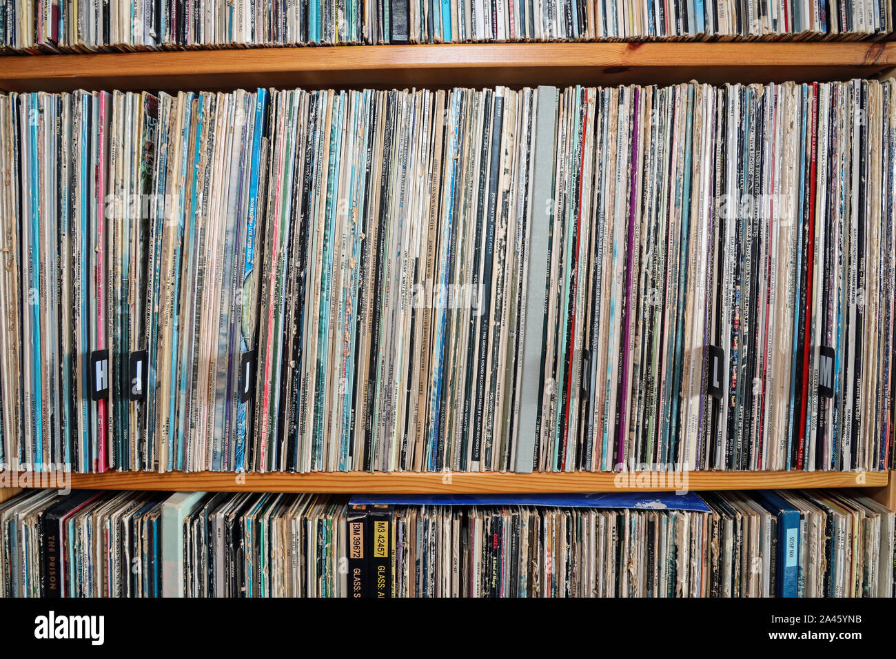 Les disques vinyles Banque D'Images