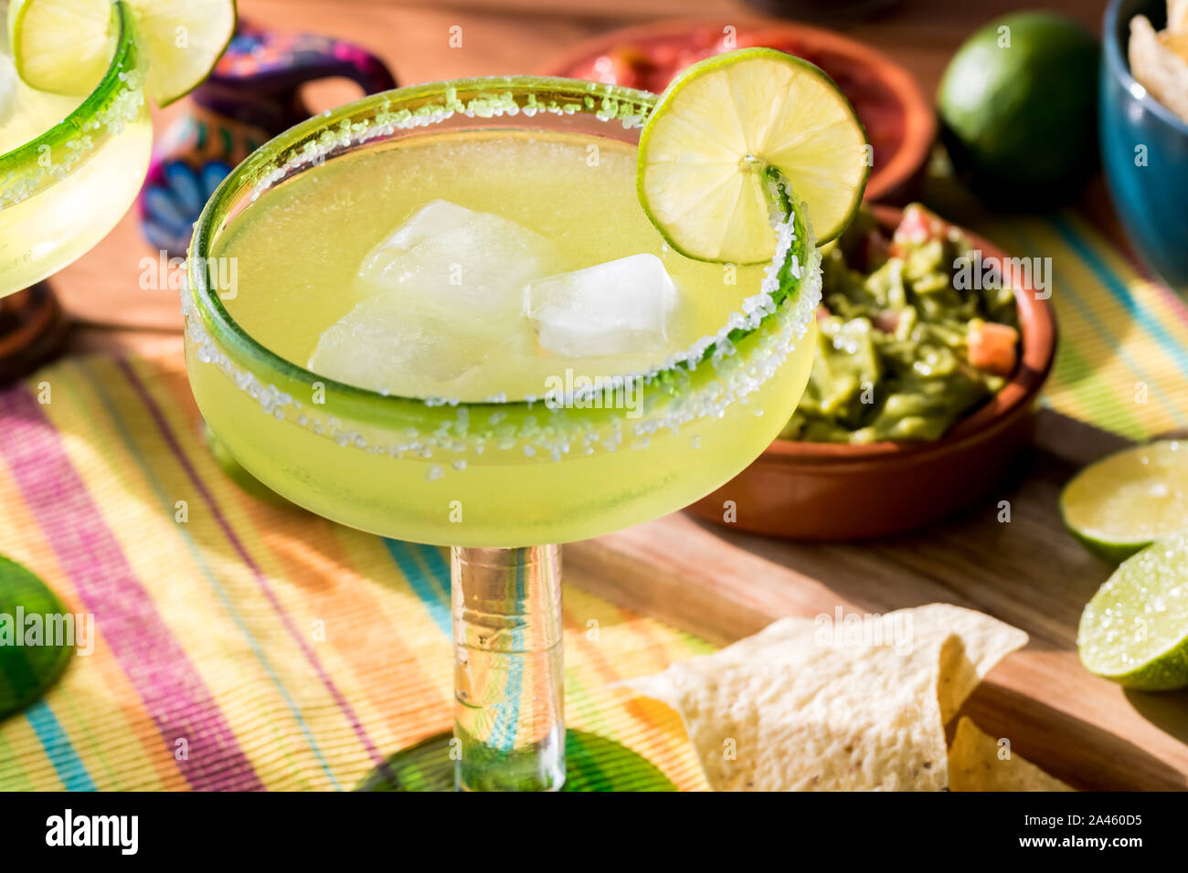 Lime margarita cocktail. Banque D'Images