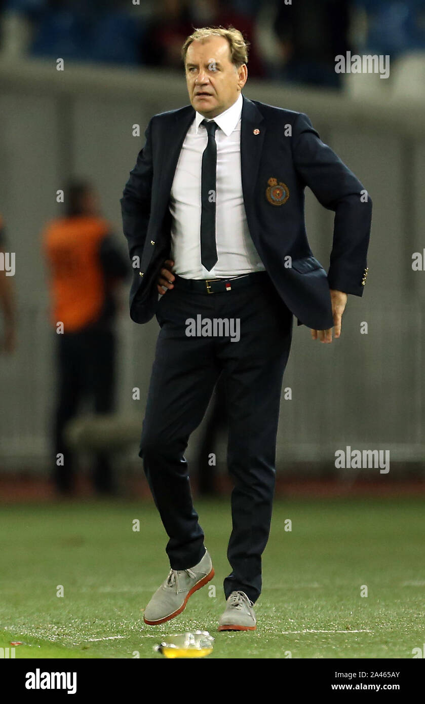 L'entraîneur-chef de la Géorgie Vladimir Weiss au cours de l'UEFA Euro 2020, GROUPE D match de qualification au stade Boris Paichadze, Tbilissi. Banque D'Images