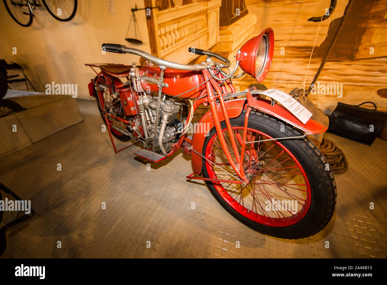 Marseille (France) Musée de la moto - musée moto : Indian (USA) Banque D'Images