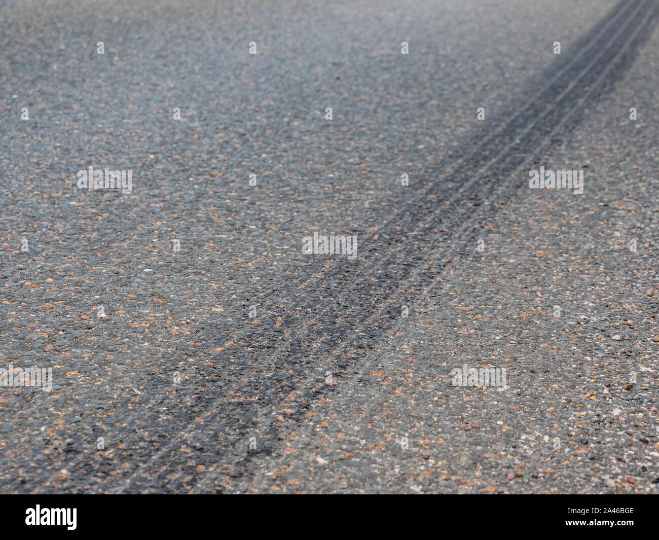 Patin de freinage d'urgence accident de la marque Banque D'Images