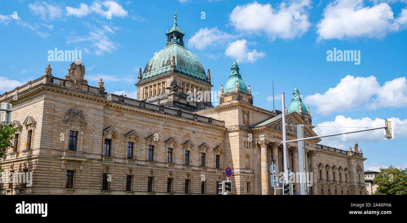 Panorama Panorama Cour constitutionnelle fédérale à Leipzig Banque D'Images