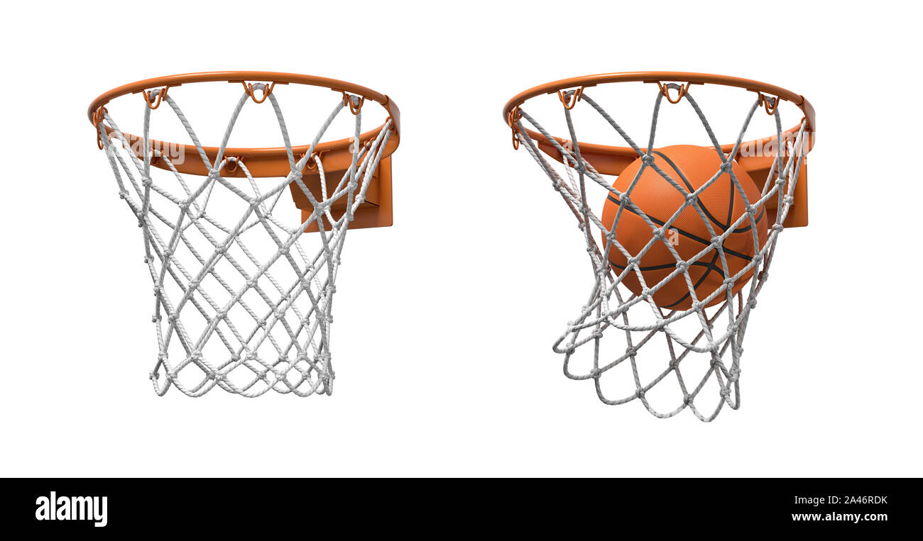 Lot De 2 Filets De Basket – Nylon Résistant, Rouge/blanc/bleu, Installation Facile – Pour Cerceaux Standard, Extérieur Et Intérieur