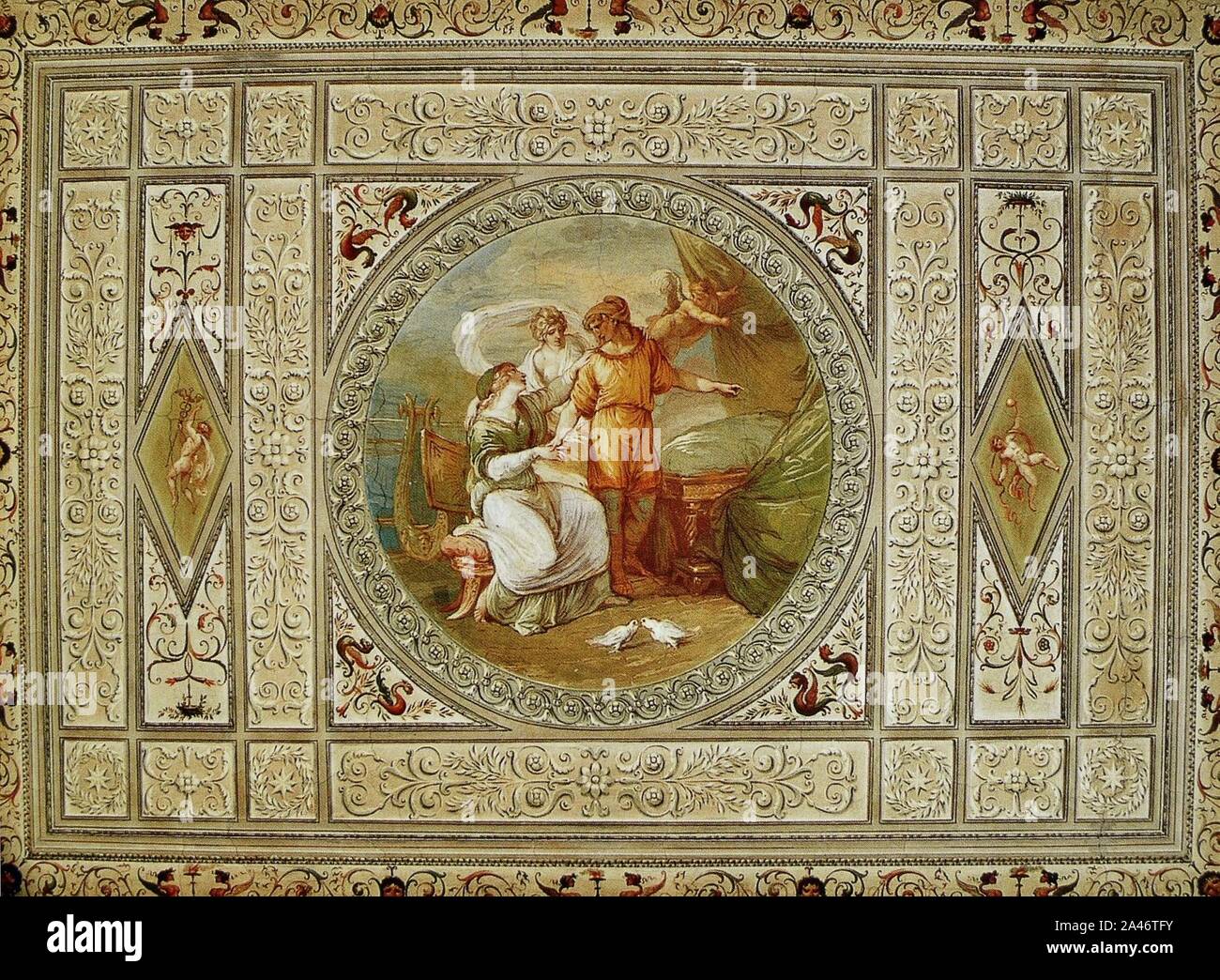 Felice Giani - Pâris et Hélène. Banque D'Images