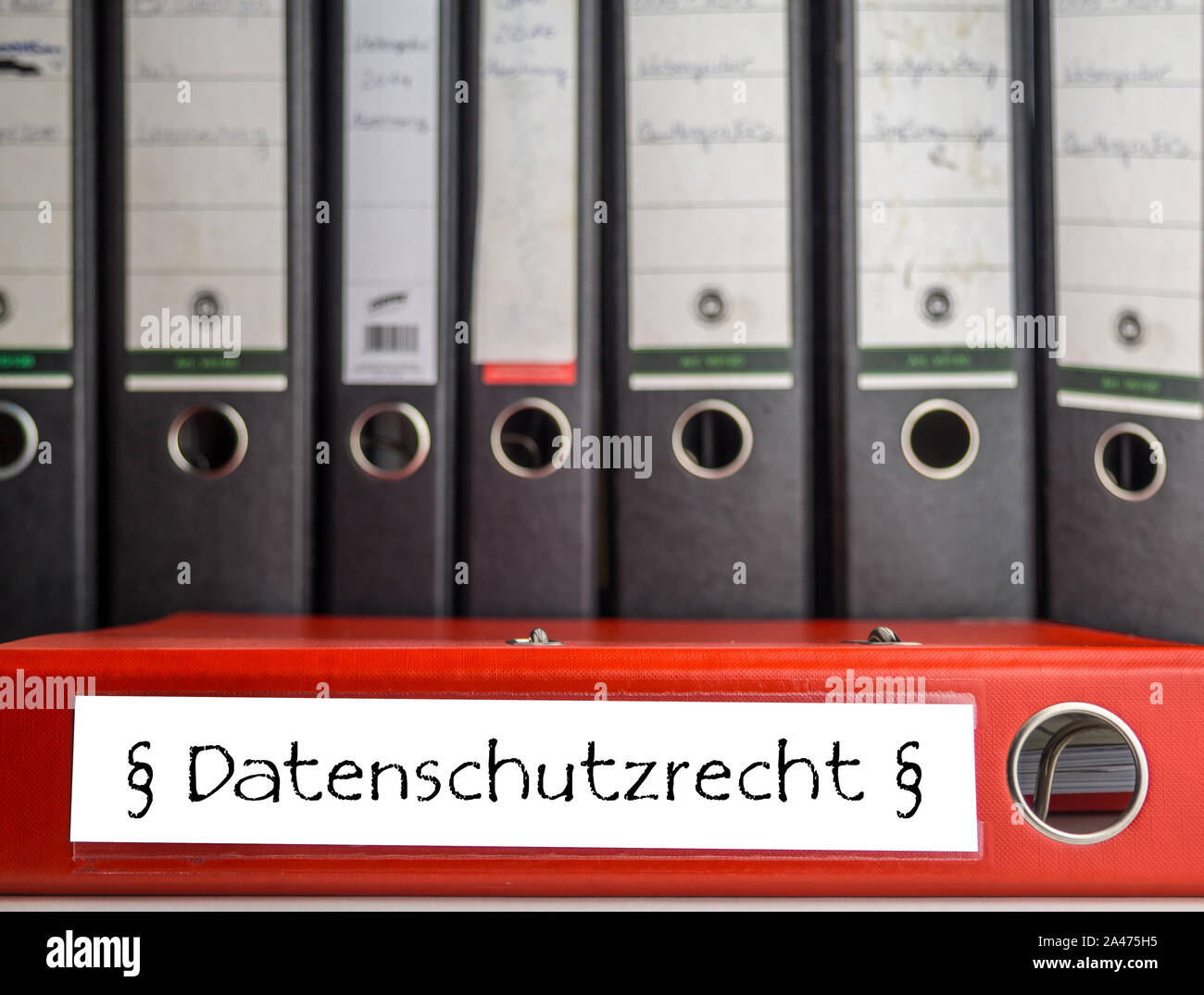 Politique de confidentialité de dossier en allemand Banque D'Images