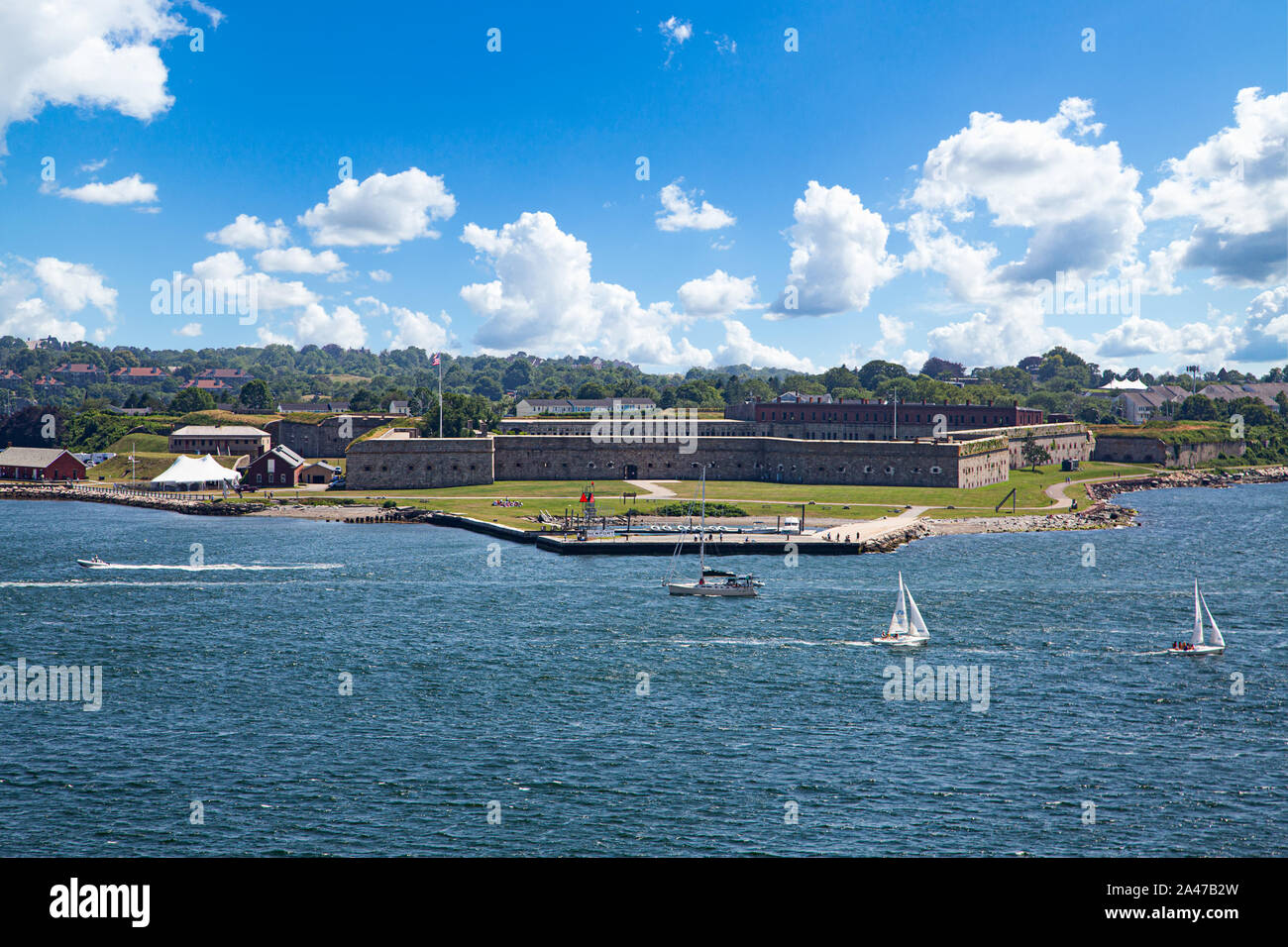 NEWPORT, RHODE ISLAND - 8 juillet 2017 : Paris est une ville de bord de la région de Rhode Island, il est connu comme une station estivale de la Nouvelle-Angleterre et est célèbre pour son hist Banque D'Images