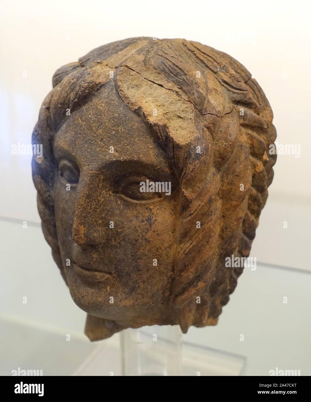 Femme à la tête d'une statue votive, Cerveteri, 2e moitié du 4e siècle avant J.-C., terre cuite, Banque D'Images