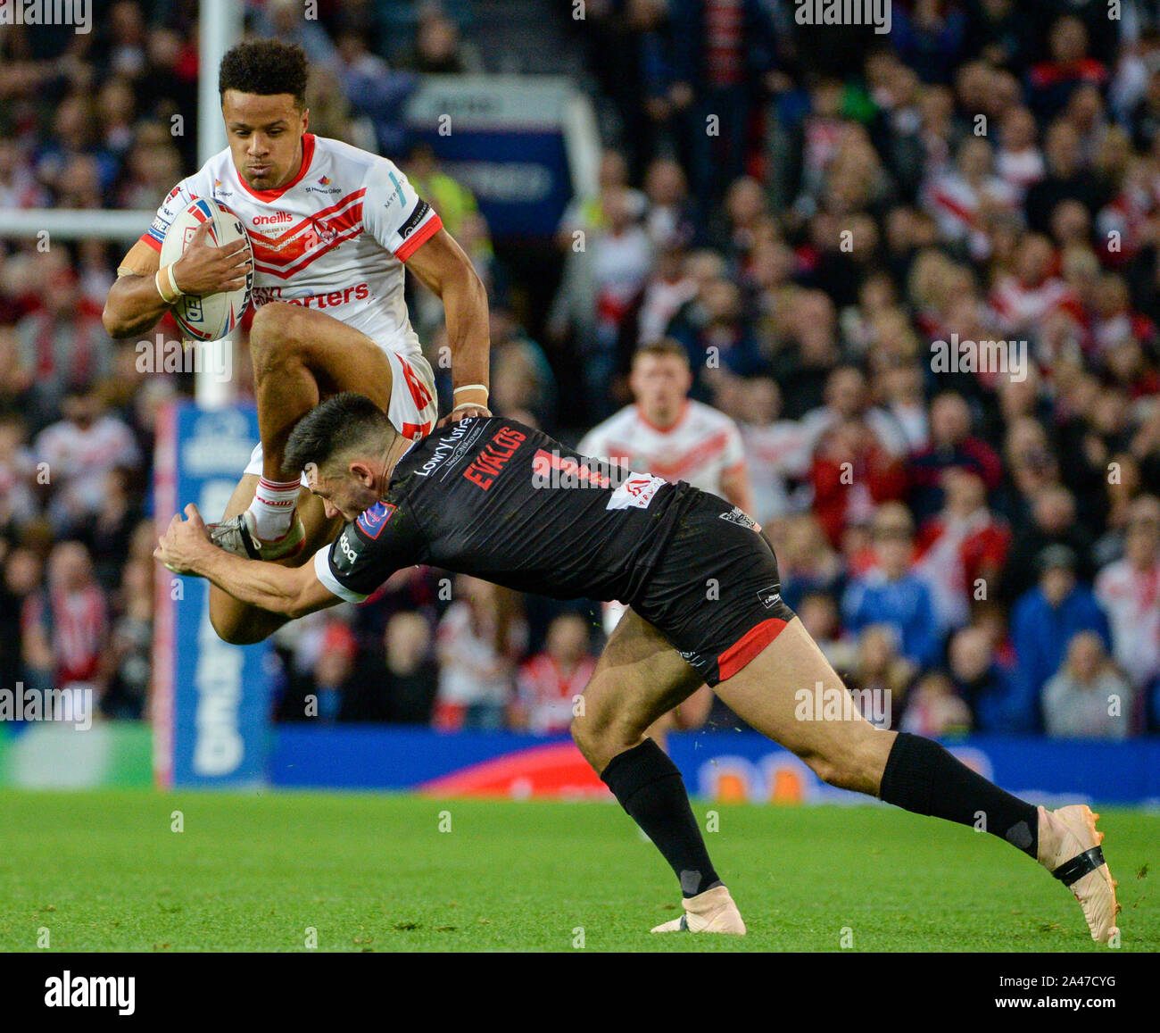 Betfred Super League, St Helens v Salford @OldTrafford Banque D'Images