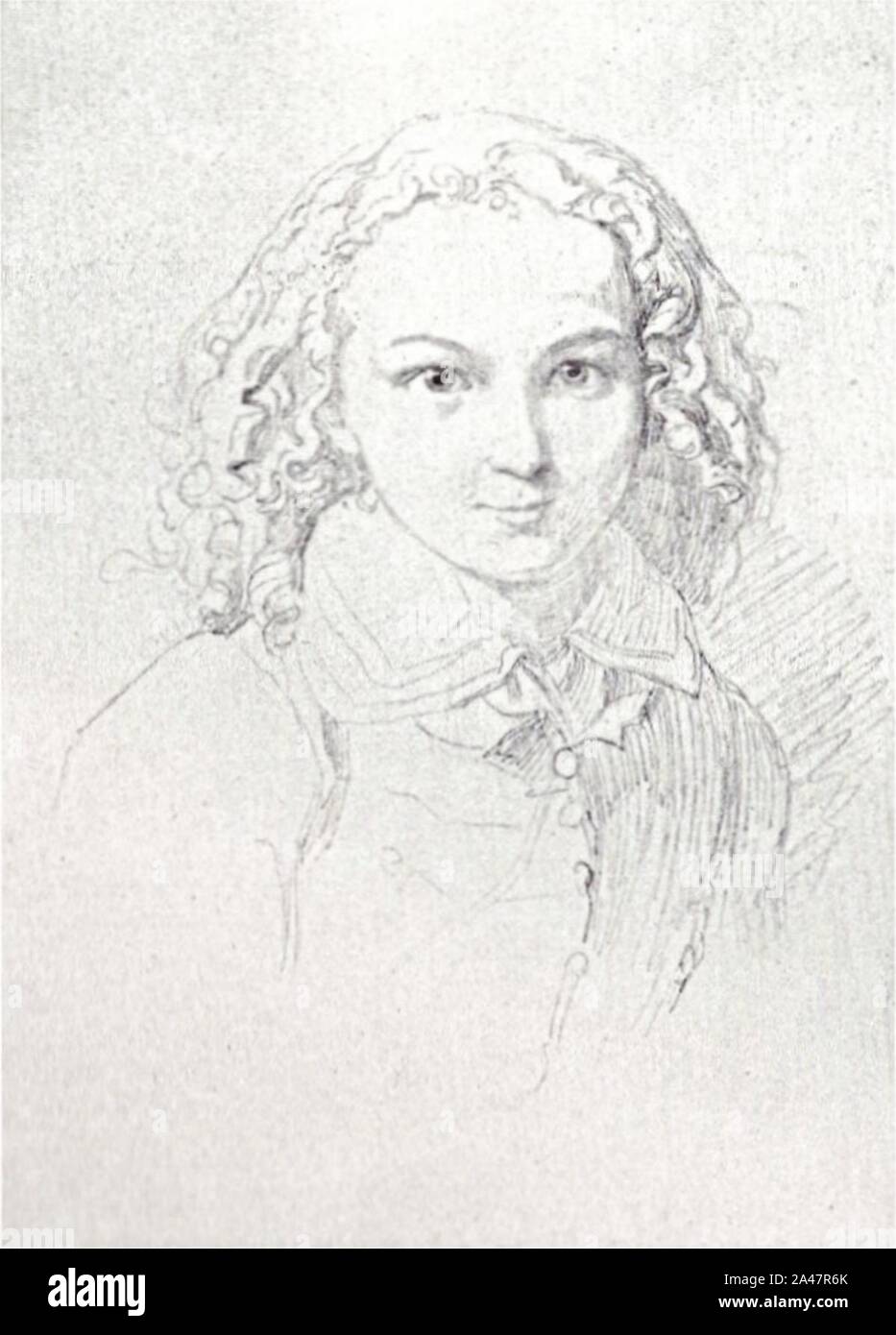 Félix Mendelssohn im Alter von 12 Jahren - Mischtechnik von Wilhelm Hensel. Banque D'Images